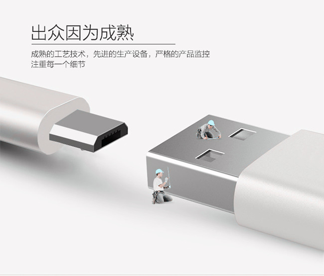 USB2.0 白色安卓數據線